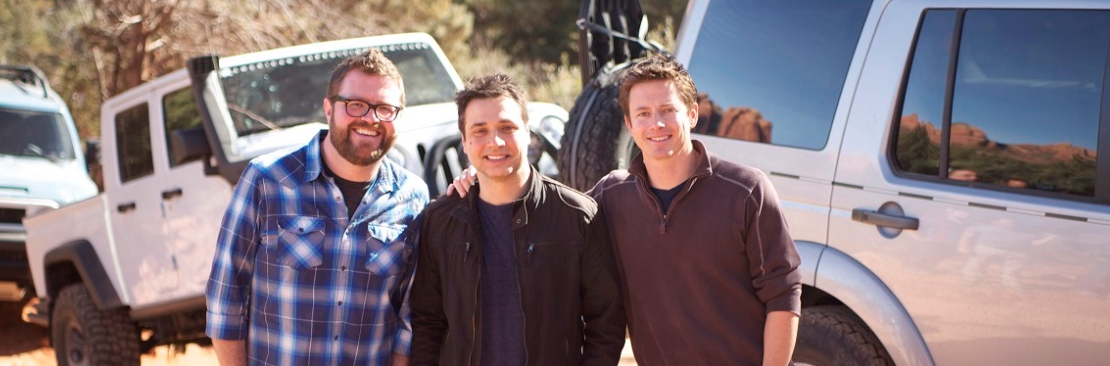 TopGear USA hosts on location