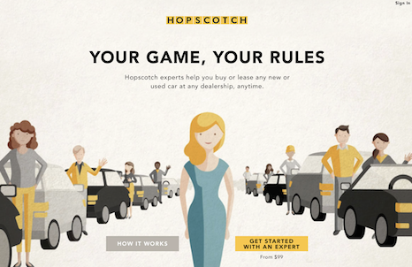 Hopscotch car-shopping experience